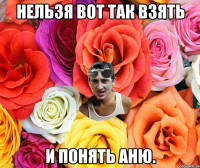 Нельзя вот так взять и понять Аню.