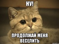 ну! продолжай меня веселить