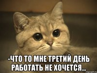  -что то мне третий день работать не хочется...