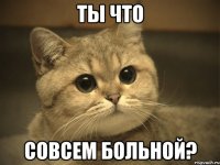 ты что совсем больной?