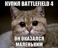 Купил BattleField 4 он оказался маленьким