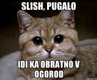 Slish, pugalo Idi ka obratno v ogorod