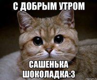 С добрым утром Сашенька Шоколадка:3