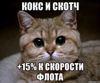 Кокс и скотч +15% к скорости флота