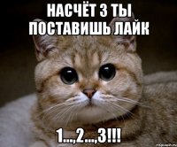 Насчёт 3 ты поставишь лайк 1...,2...,3!!!