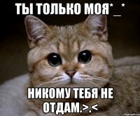 Ты только моя*_* Никому тебя не отдам.>.<