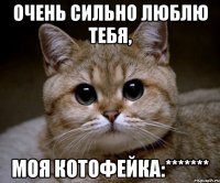 очень сильно люблю тебя, моя котофейка:*******