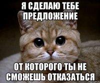 Я сделаю тебе предложение От которого ты не сможешь отказаться