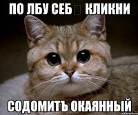 По лбу себѣ кликни Содомитъ окаянный