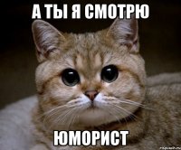 а ты я смотрю юморист