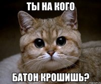 Ты на кого Батон крошишь?