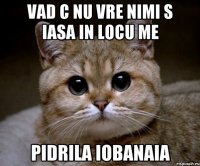 Vad c nu vre nimi s iasa in locu me pidrila iobanaia