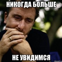 никогда больше не увидимся