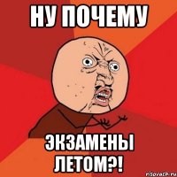 Ну почему экзамены летом?!