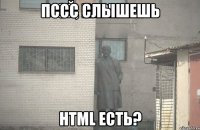 пссс слышешь html есть?