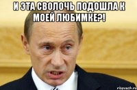 И эта сволочь подошла к моей любимке?! 