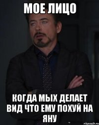 мое лицо когда мых делает вид что ему похуй на Яну