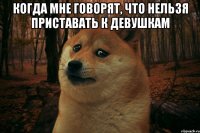 когда мне говорят, что нельзя приставать к девушкам 