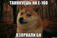 Таннкуешь на Е-100 Взорвали БК