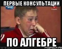 Первые консультации по алгебре