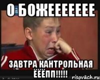 о божеееееее завтра кантрольная ЁЁЁПП!!!!!