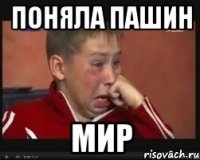 поняла пашин мир