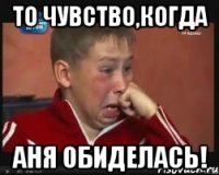 ТО ЧУВСТВО,КОГДА АНЯ ОБИДЕЛАСЬ!