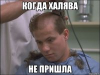 когда халява не пришла