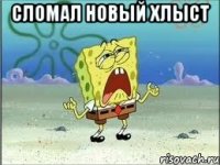 сломал новый хлыст 