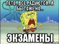 Лето...все радуются.. Я бы тоже,но... ЭКЗАМЕНЫ