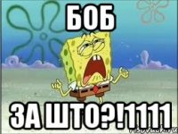 БОБ ЗА ШТО?!1111