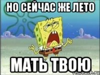 но сейчас же лето мать твою