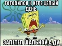 Готовился к игре целый день Залетел шальной с ДУ