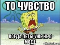 то чувство когда петы уже не в моде