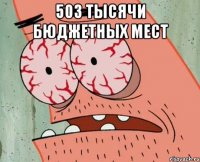 503 тысячи бюджетных мест 