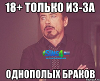 18+ только из-за Однополых браков
