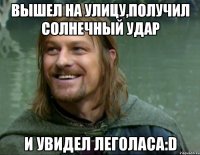 вышел на улицу,получил солнечный удар и увидел Леголаса:D