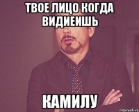 Твое лицо когда видиеишь КАМИЛУ