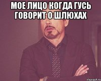 Мое лицо когда гусь говорит о шлюхах 