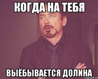 когда на тебя выёбывается Долина