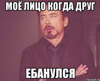 МОЁ ЛИЦО КОГДА ДРУГ ЕБАНУЛСЯ