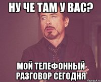 НУ ЧЕ ТАМ У ВАС? Мой телефонный разговор сегодня