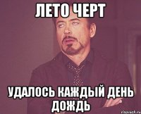 лето черт удалось каждый день дождь