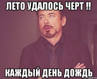 лето удалось черт !! каждый день дождь