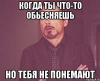 когда ты что-то обьесняешь но тебя не понемают