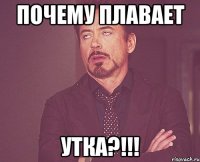 Почему плавает УТКА?!!!