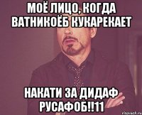 Моё лицо, когда ватникоёб кукарекает НАКАТИ ЗА ДИДАФ РУСАФОБ!!11