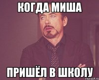 Когда Миша Пришёл в школу