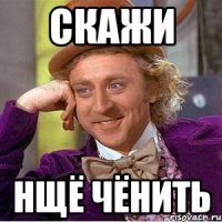 скажи нщё чёнить
