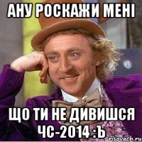Ану роскажи мені що ти не дивишся ЧС-2014 :ъ